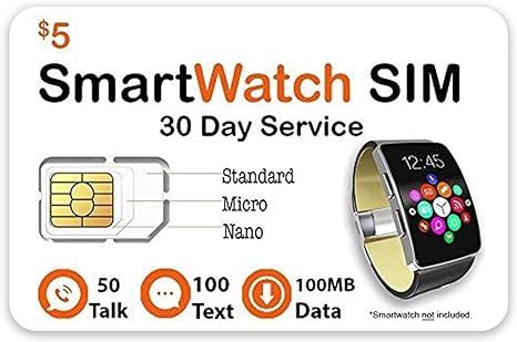 prepaid sim for smart watch